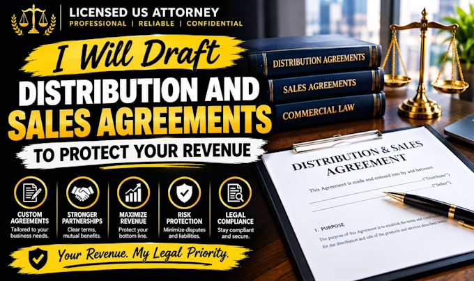 draft distribution and sales agreements to protect your revenue