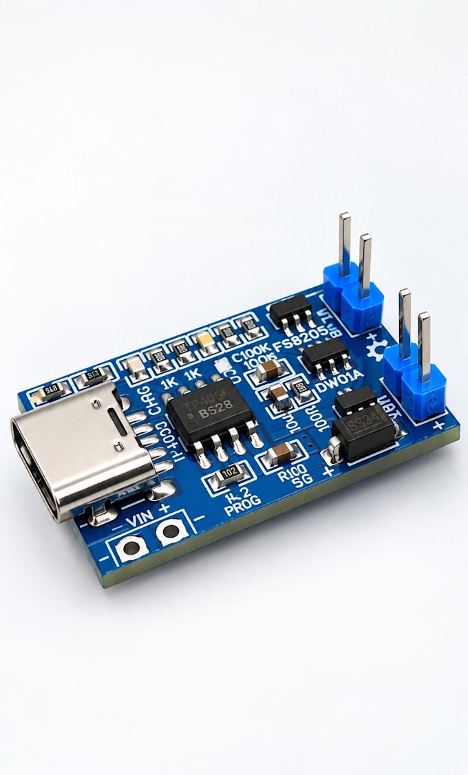 design an embedded power pcb with usb c battery and dc dc power