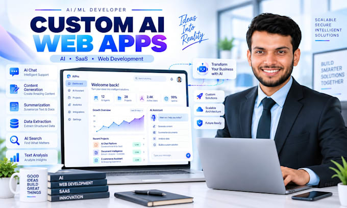 build an ai web app, saas mvp or ai software