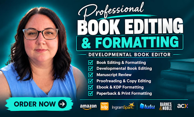 do book editing and formatting, developmental book editor and KDP formatting