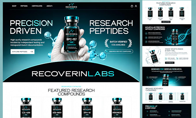 build peptide website supplement website research peptide website peptide store
