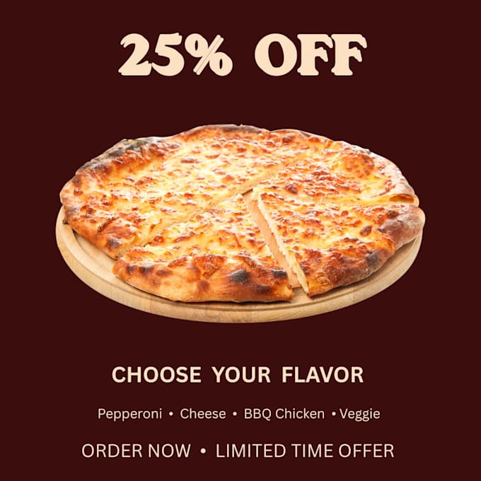 design restaurant social media posts and food  banners