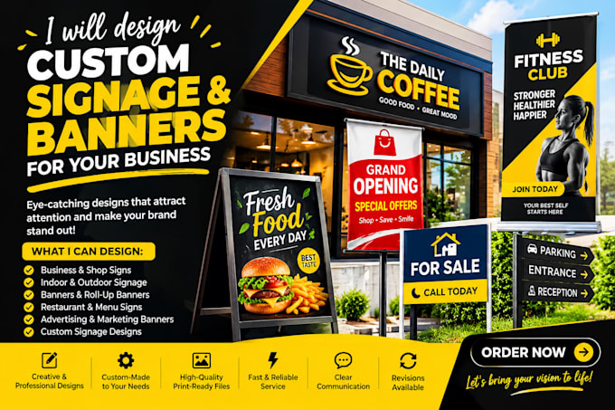 design custom signs and banners