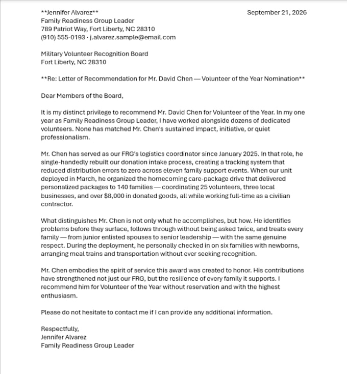 write formal and professional letters