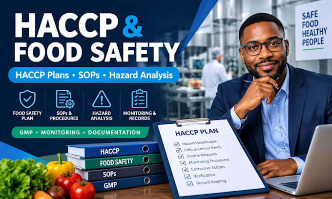 create haccp plan, food safety plan, sops, hazard analysis