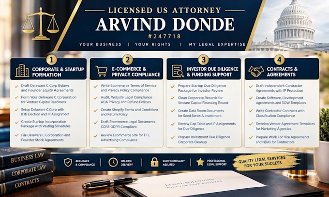 form your delaware c corp and founder equity vesting agreements