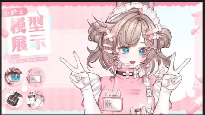 draw and rig high quality vtuber model, live 2d vtuber model, 2d vtuber model