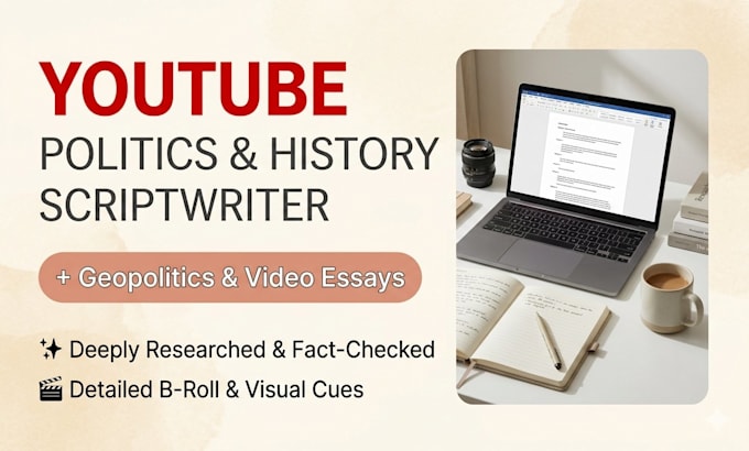 write political youtube script sourced commentary fact checked