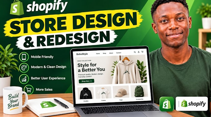 shopify store design and redesign