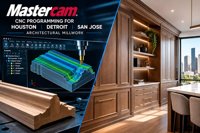 do mastercam cnc programming for houston detroit san jose architectural millwork