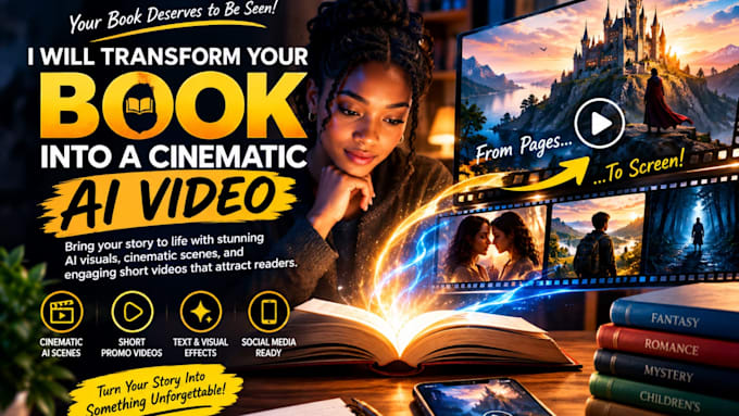 transform your book into a cinematic ai video