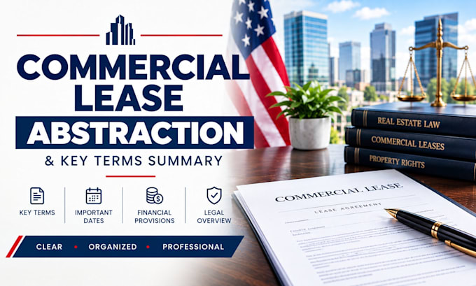 abstract your commercial lease and summarize key terms