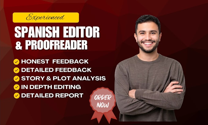 professionally proofread, edit your spanish text, novel, ebook, spanish content