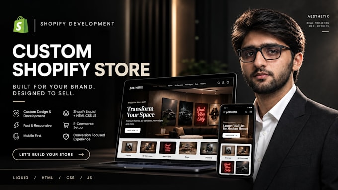 build a custom coded shopify store with a fast conversion focused design