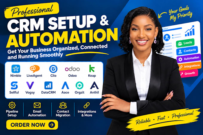 set up nimble liveagent clio odoo keap  sellful vogsy datacrm aace orgzit anthil