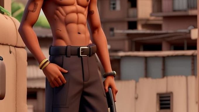 make high quality 3d charater, video game animation