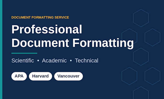 professionally format scientific documents and references