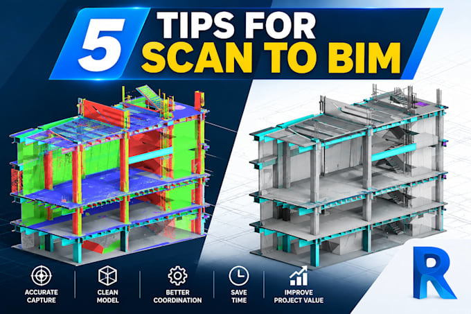 create revit bim models, scan to bim and cad to revit