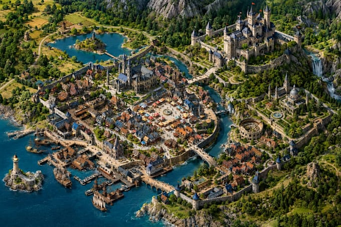 create a custom isometric city, game or fantasy map