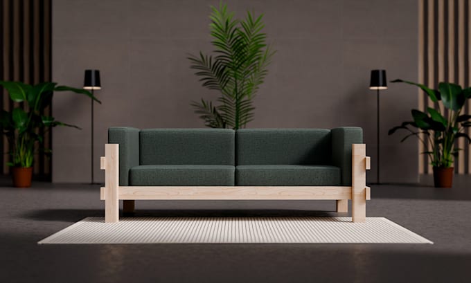 create 3d furniture product animation
