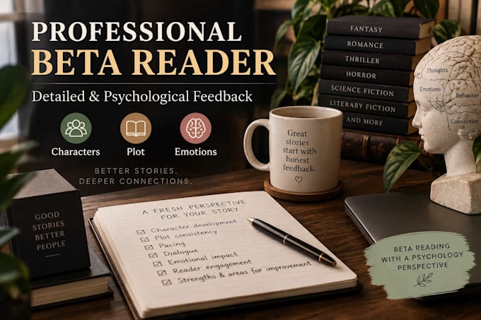beta read your book with detailed feedback
