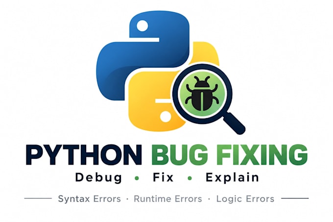fix bugs and errors in your python code