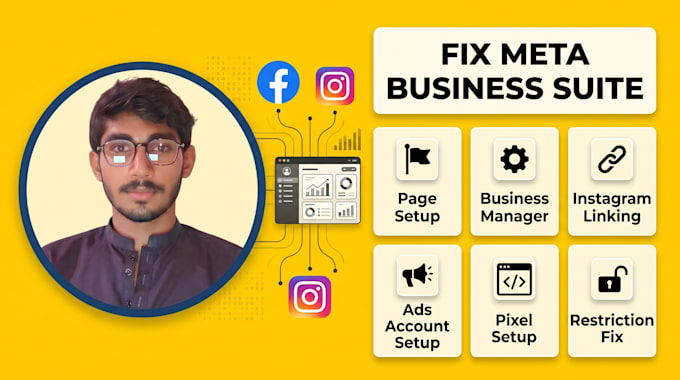 fix meta business suite and do full account setup