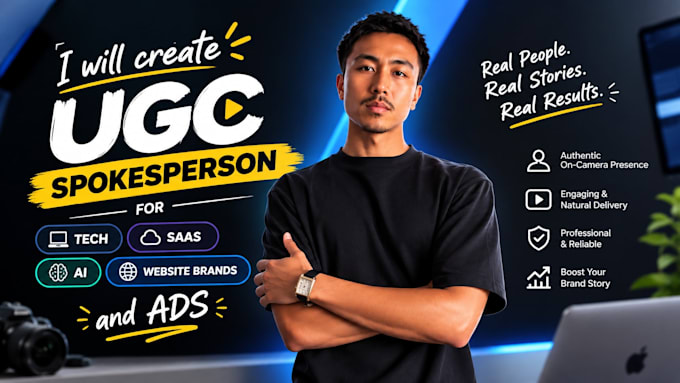 create ugc spokesperson ads for tech and saas