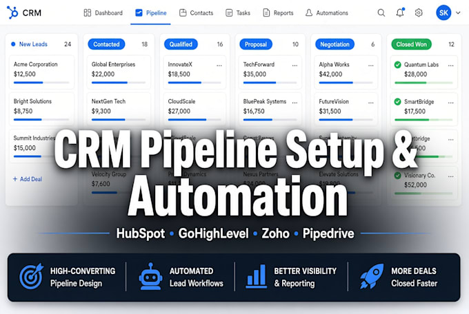 turn your spreadsheets into organized CRM that tracks leads