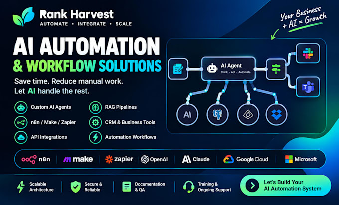 install self learning ai agent n8n chatgpt on website with automation workflow