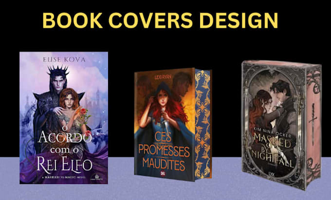 create custom fantasy book cover design for amazon KDP book design