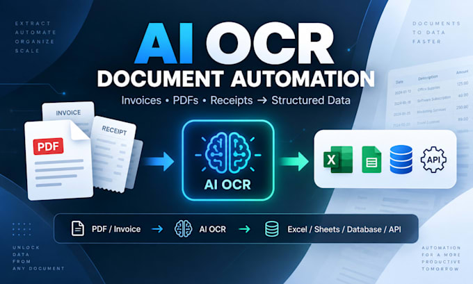 automate invoice and PDF data extraction with ai ocr