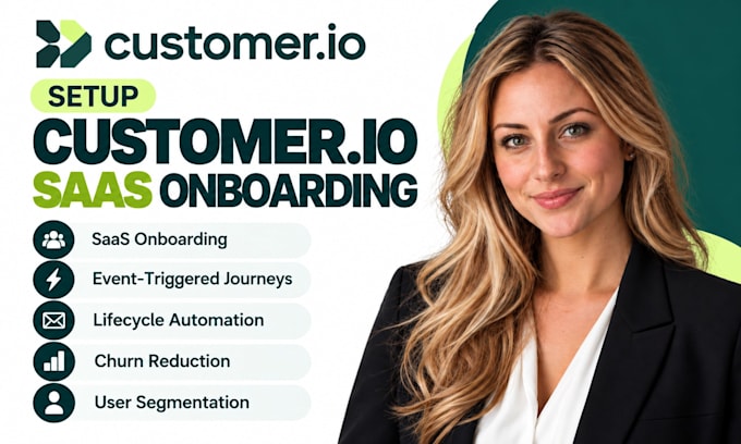 setup customer io saas onboarding customer io event triggered churn reduction