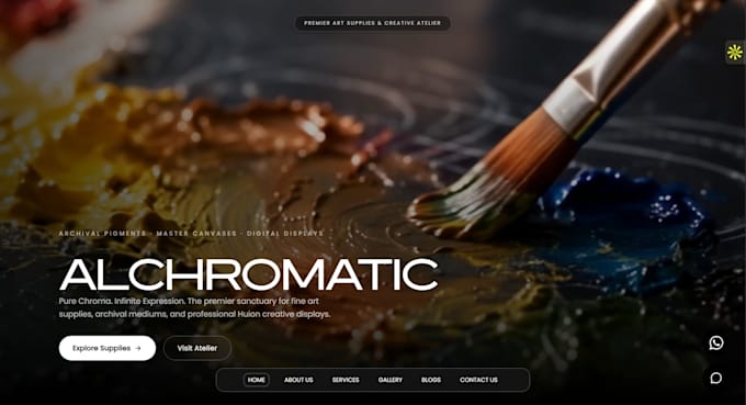 immersive 3d landing page website for luxury brand 3d animated website three js