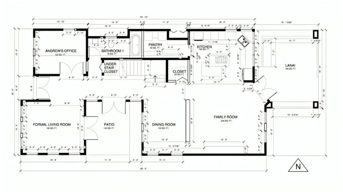 create architectural 2d floor plans, site plan and permit drawings in autocad