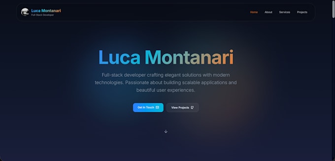 create a catchy professional landing page