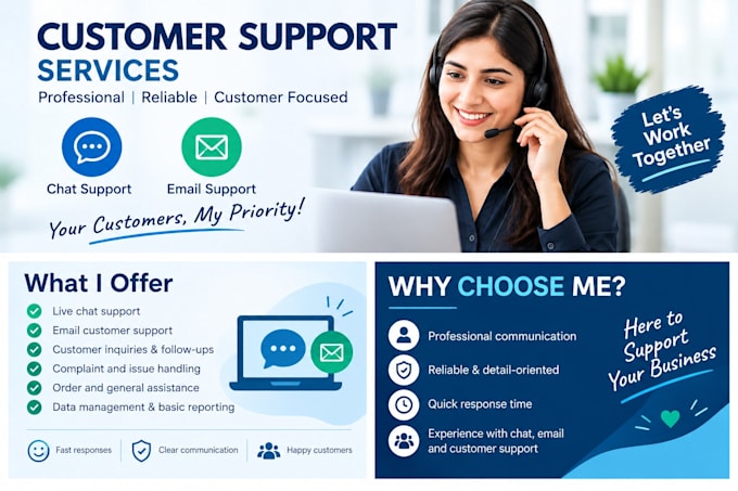 provide professional customer support via chat and email