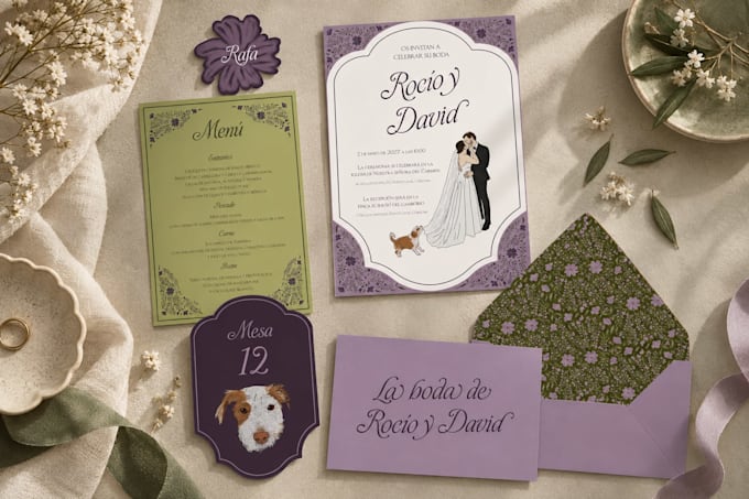 design custom wedding stationery