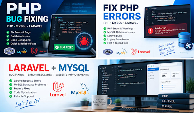 fix PHP bugs, errors and issues in your website
