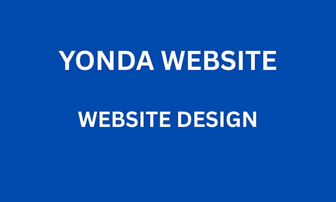 design, redesign, and customise a yonda website