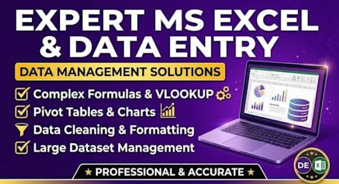 do professinal CV ,fast data entry in word and excel