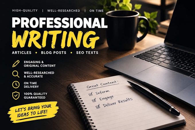 write high quality content for you