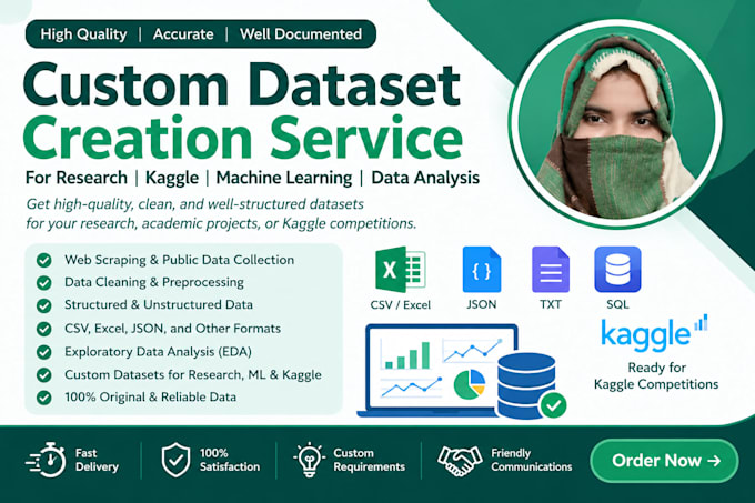 create custom datasets for research, machine learning and kaggle