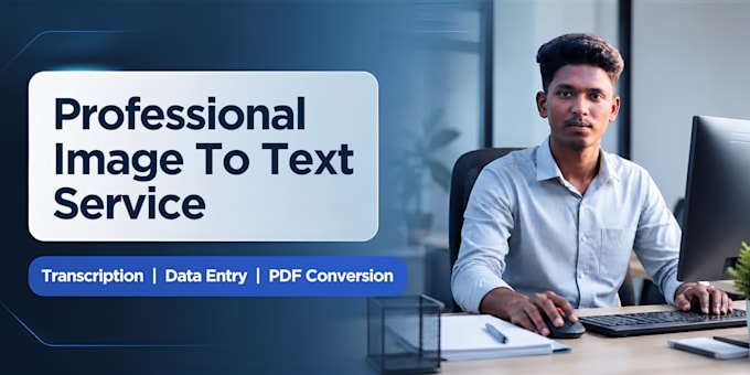 do professional image to text transcription and typing work