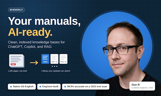 convert PDF manuals into a rag knowledge base for chatgpt or copilot