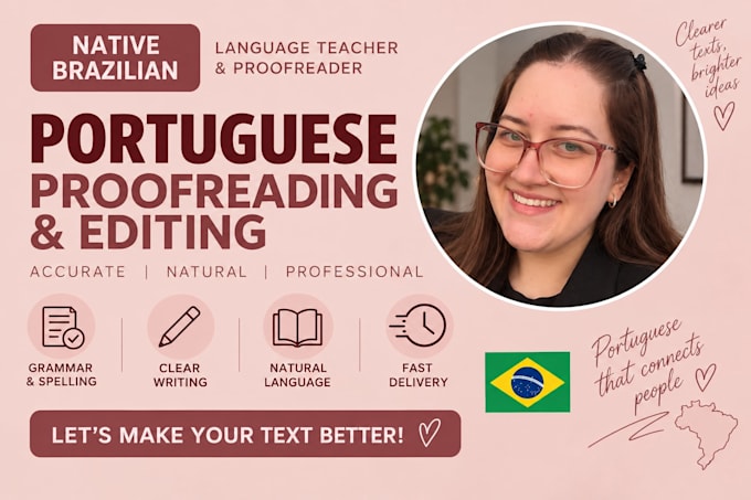 proofread and edit your portuguese text