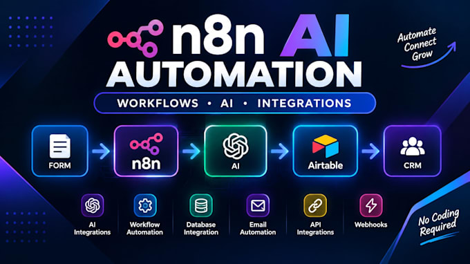 build n8n ai automation workflows and integrations