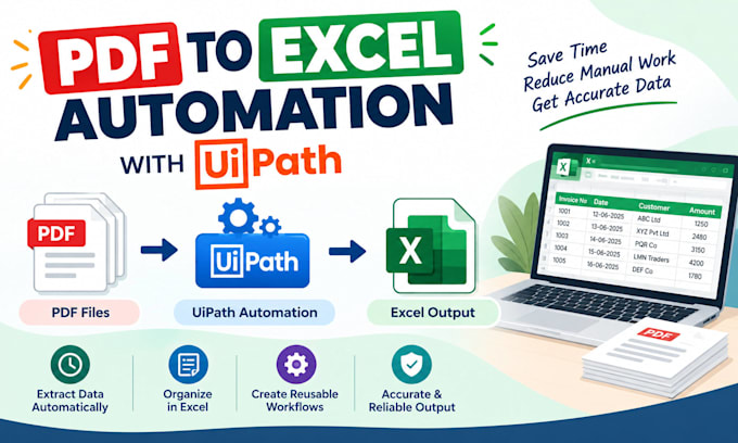 automate PDF to excel data extraction using uipath