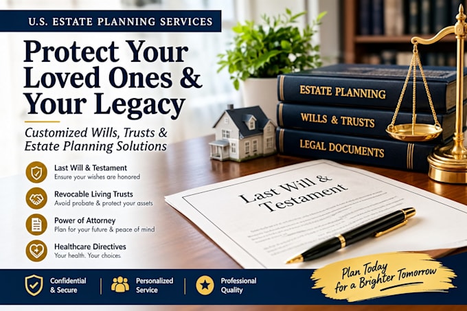 draft a personalized US estate plan will and living trust