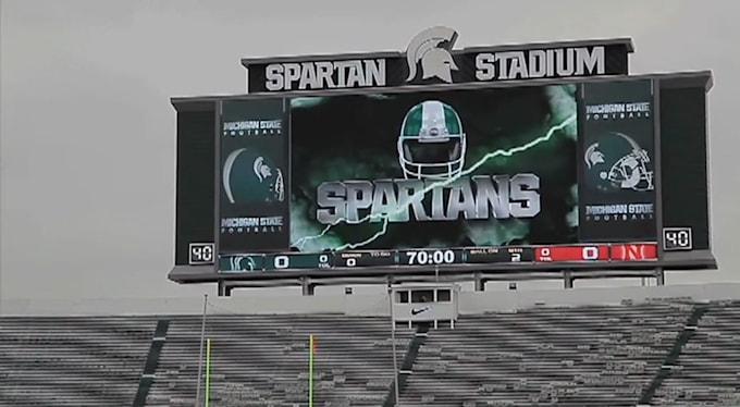do stadium video ads stadium led screen billboard video